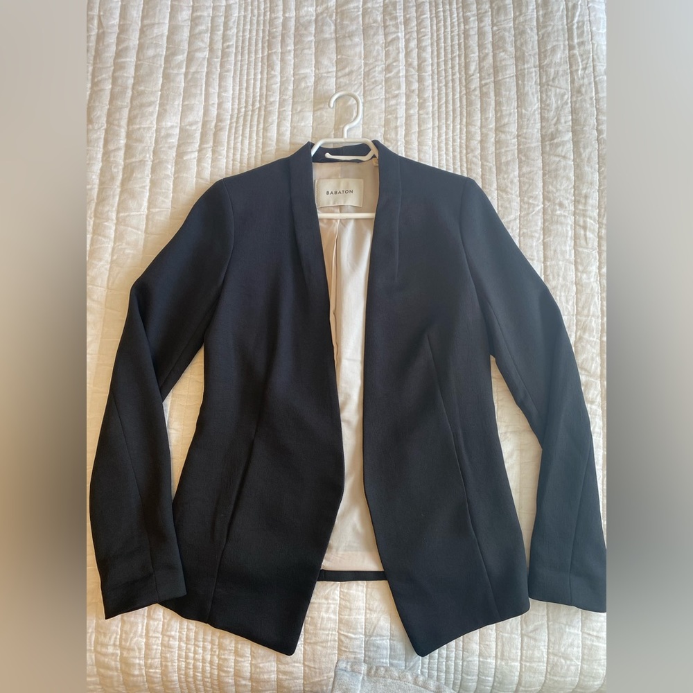 Aritzia Babaton Black Power Blazer